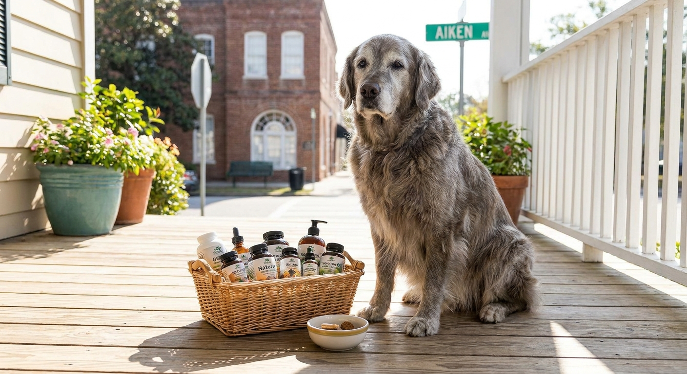 Senior pets in Aiken benefiting from natural pet supplements