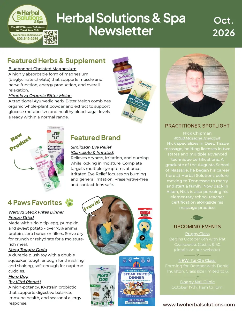 Herbal Solutions & Spa Newsletter