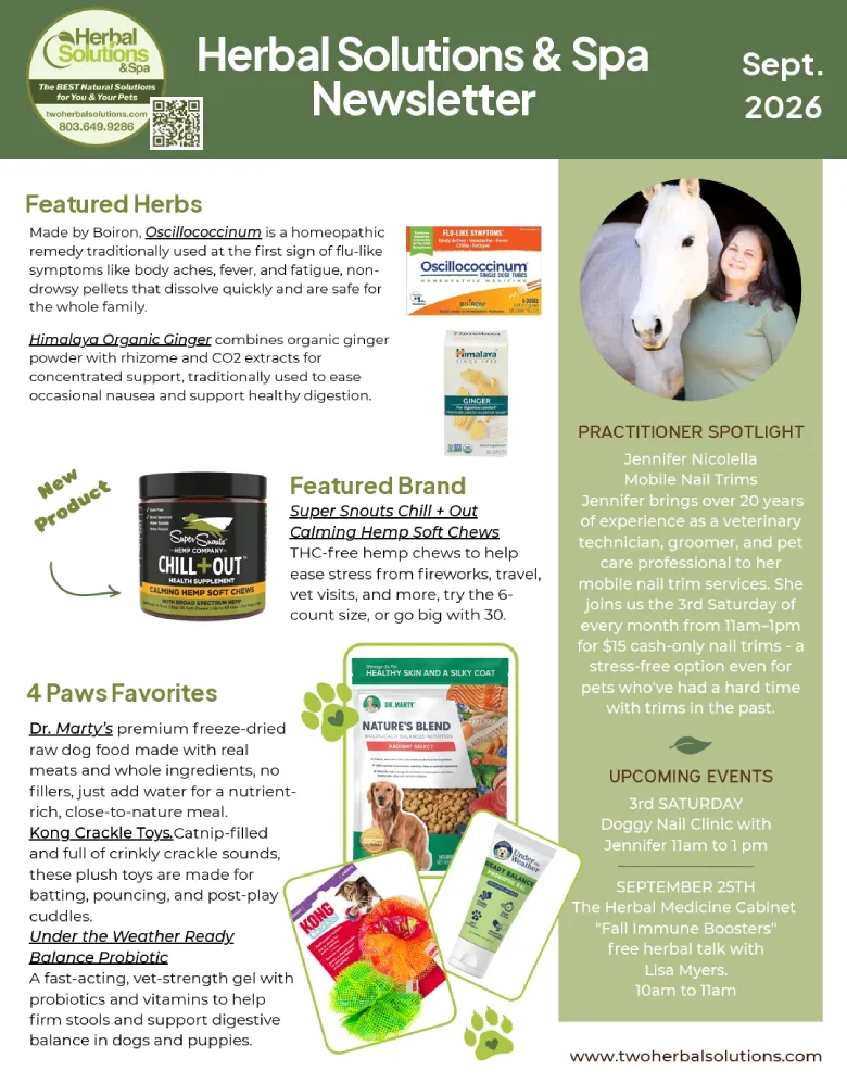 Herbal Solutions & Spa Newsletter
